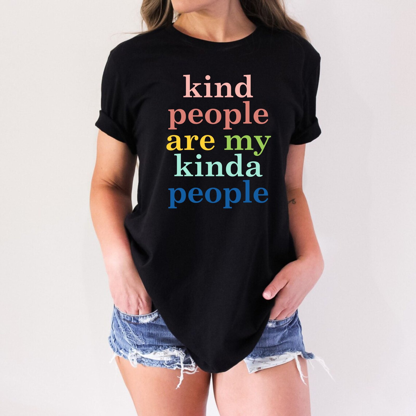 Kind People Are My Kinda People Kindergarten Preschool Teacher Shirt - Image 7