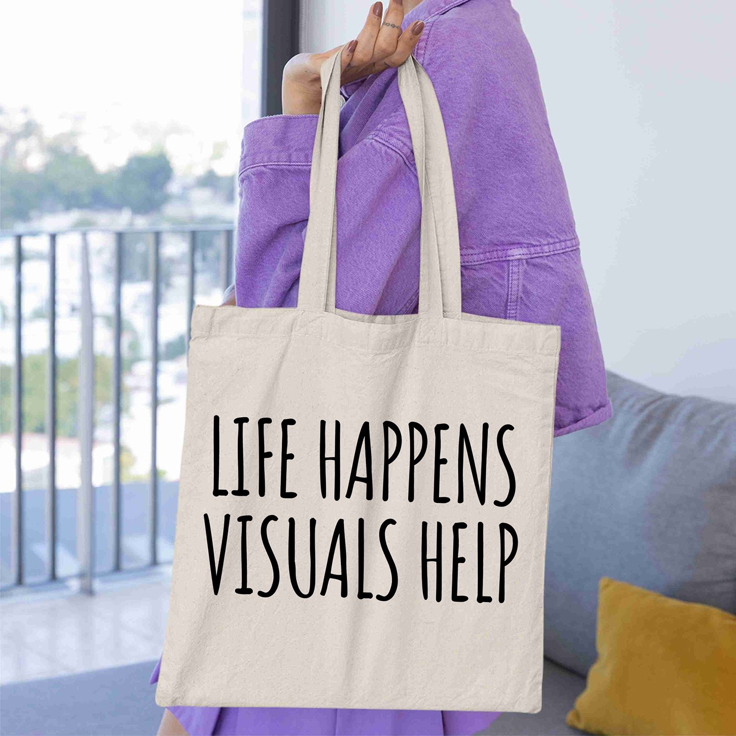 Life Happens Visuals Help Autism Special Education Teacher Day Shirt - Image 5