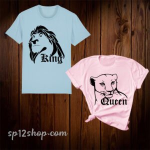 Lion King and Queen Disney Couple T Shirt for Valentine