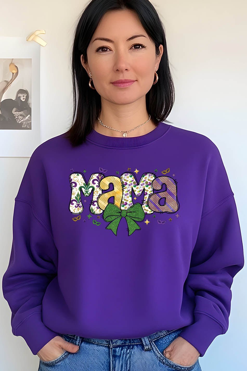 Mardi Gras Mama Shirt Parade Queen Mother Mom