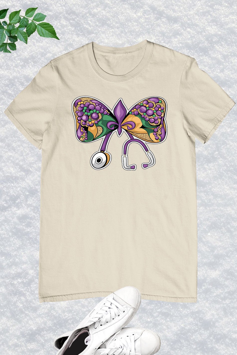 Mardi Gras Nurse Gift Shirt Doctor stethoscope Carnival Parade