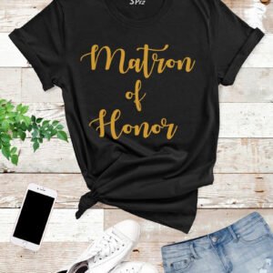 Matron-of-Honor-T -Shirt-Black