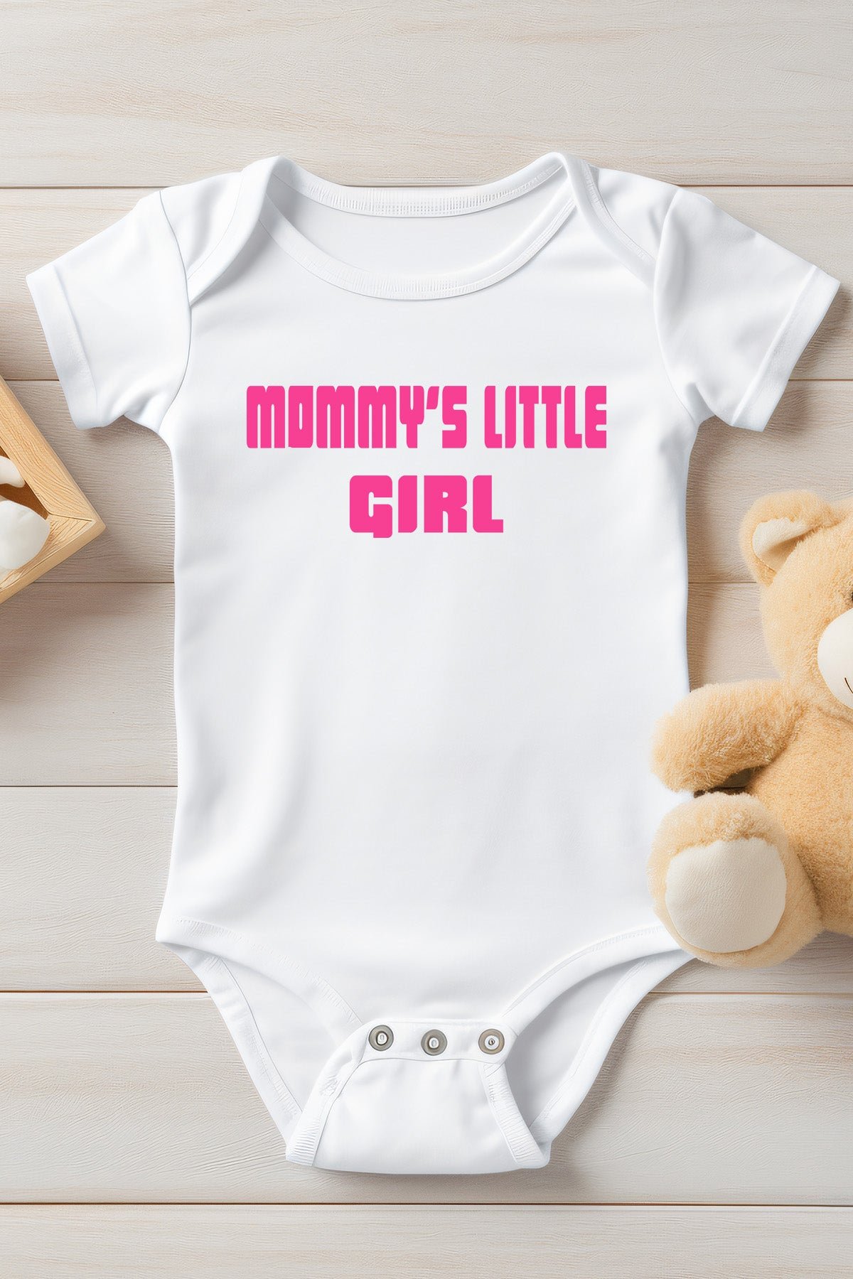 Mommy's Little Girl Baby Bodysuit Onesie - Image 2
