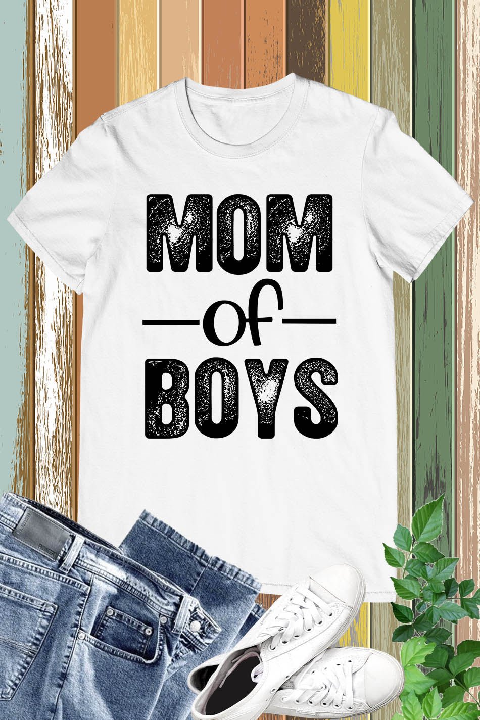 Mom Of Boys T Shirt - Image 3
