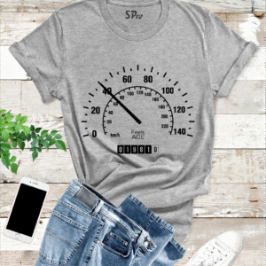 Feels Age Speed Meter Graphics Birthday T Shirt