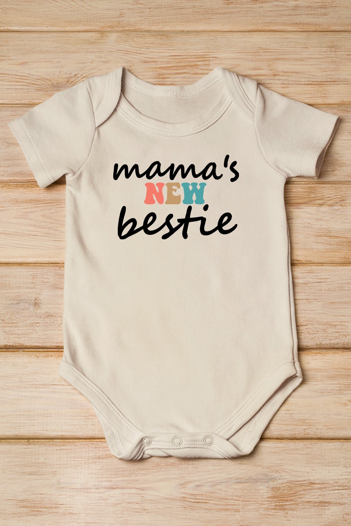 Mama's New bestie Baby Bodysuit - Image 3