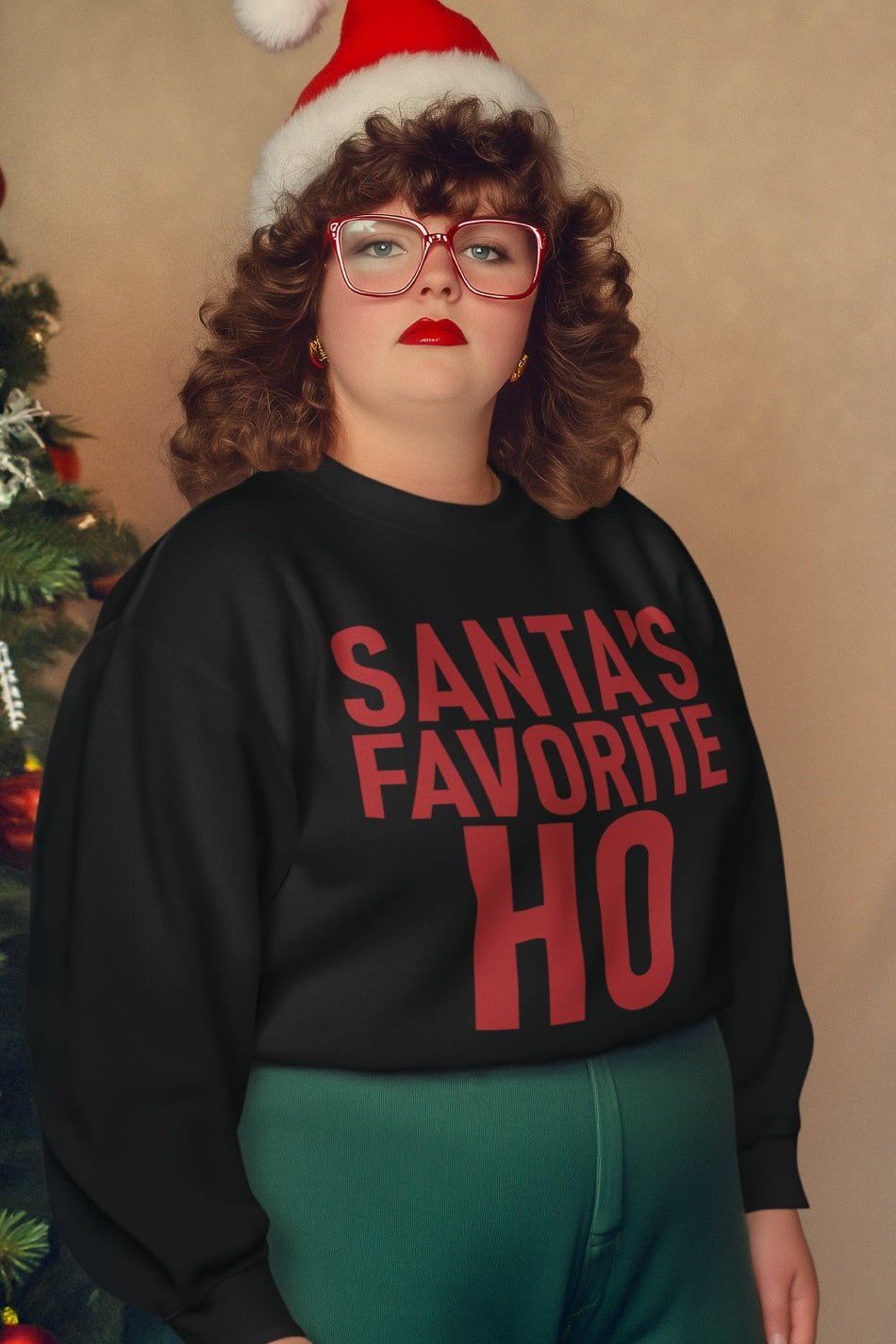 Santa's Favorite Ho Trendy Christmas Sweatshirt - Image 3