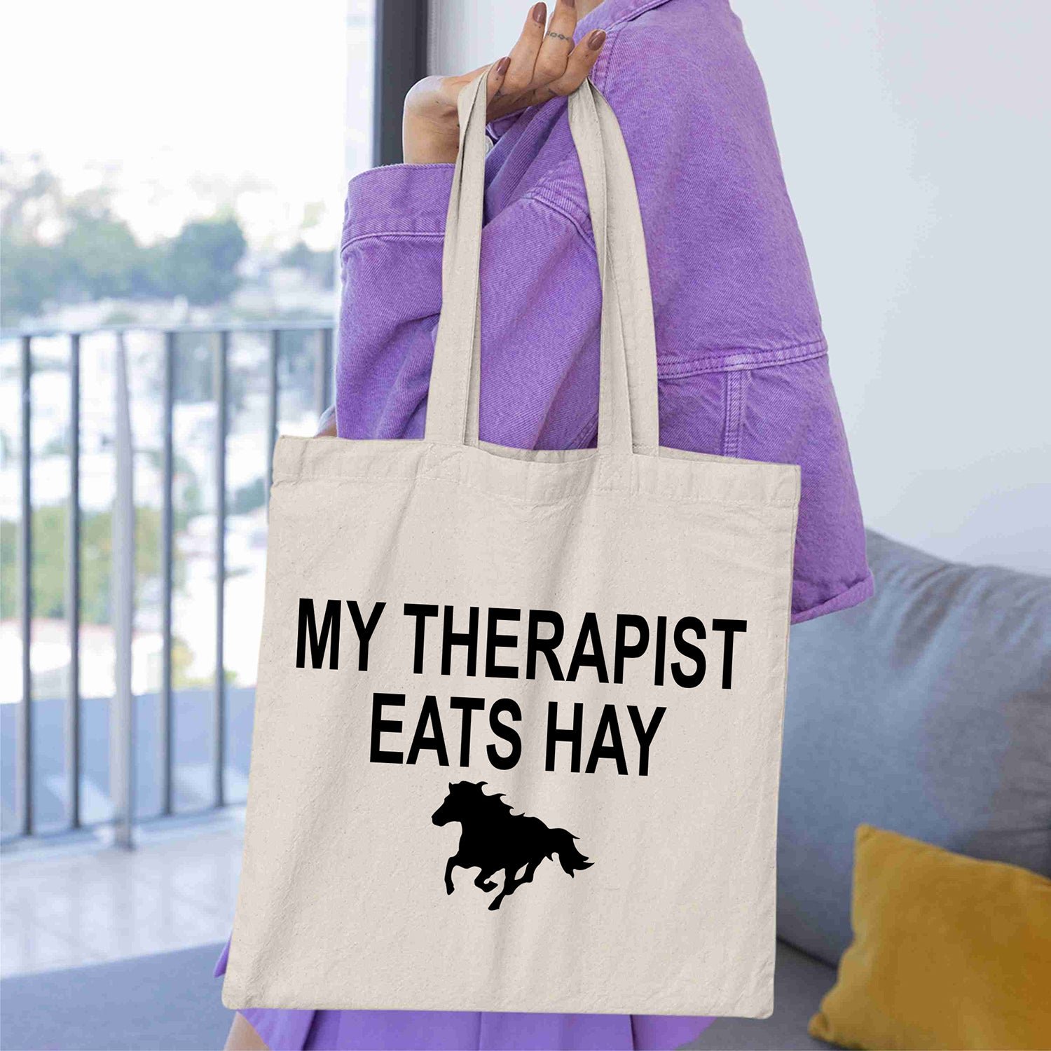 My Therapist Eats Hay Horse Lover Funny Equestrian Riding T Shirt Gift - Image 5