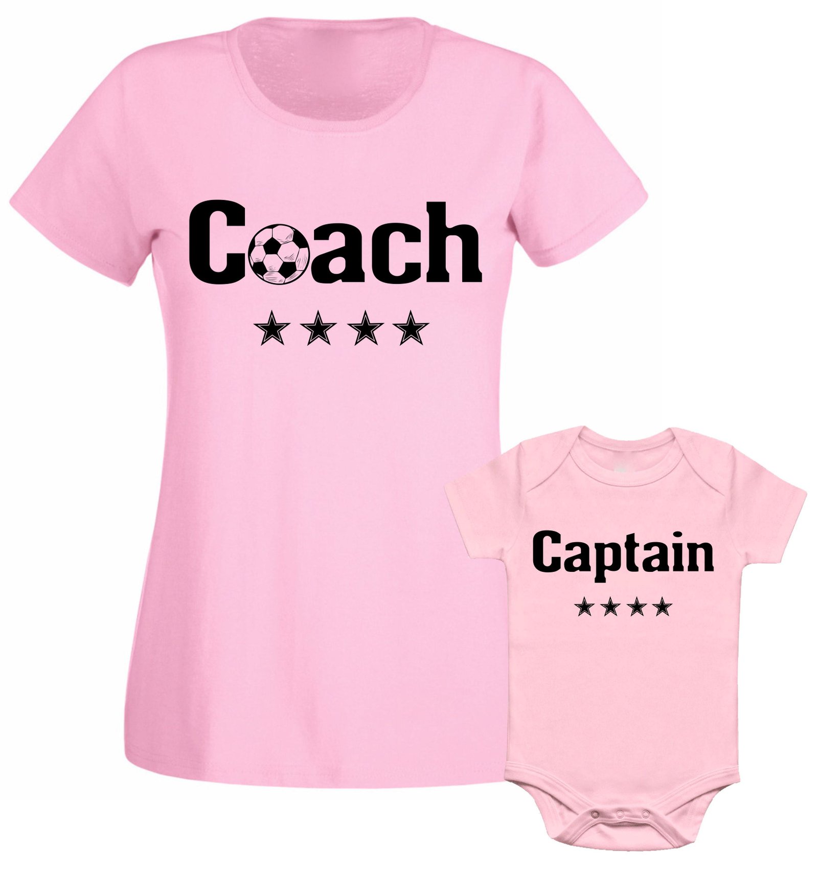 Coach Captain Football Mommy Mom Son Daughter Matching T Shirt - Image 2