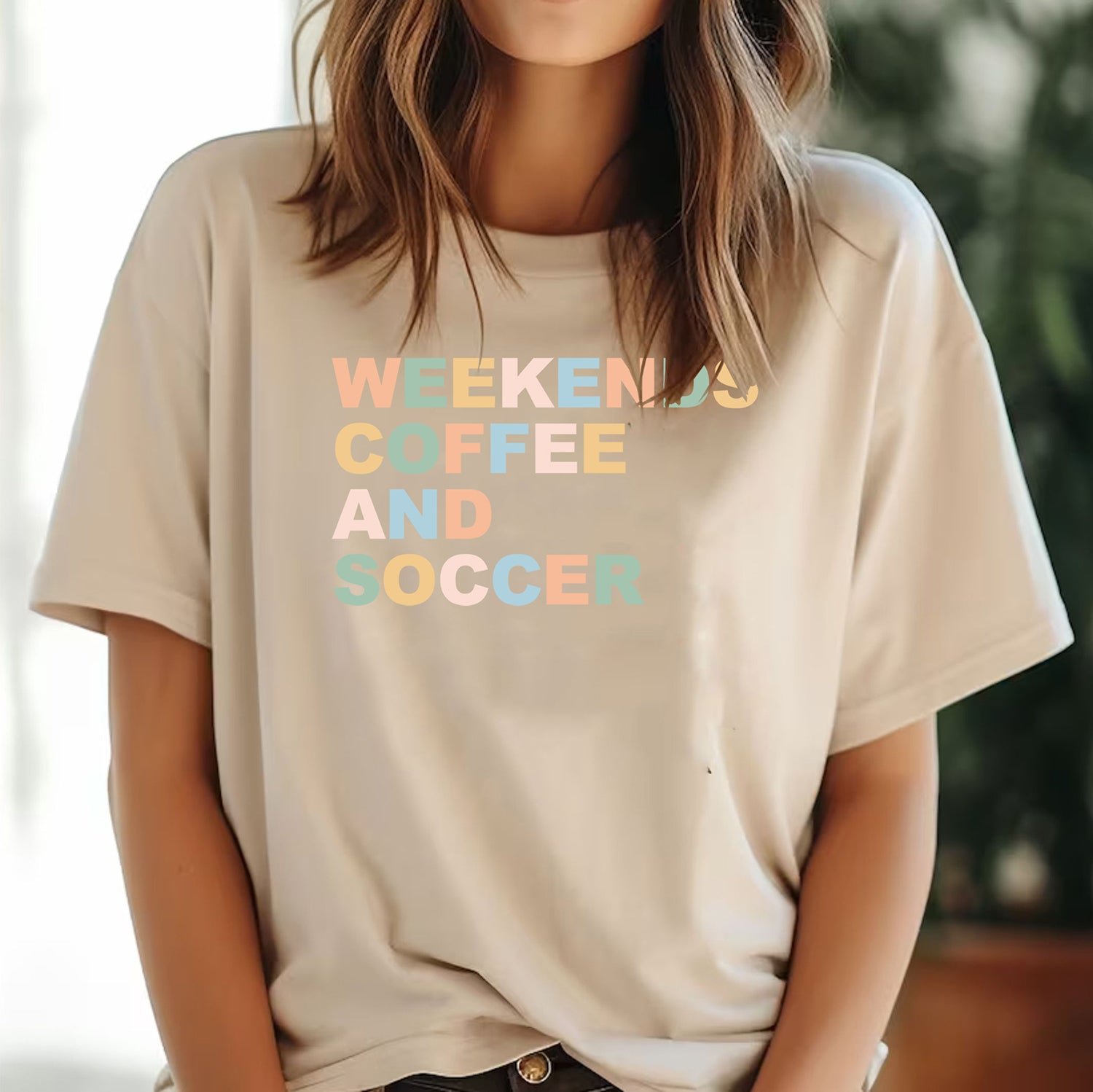 Funny Weekends Coffee And Soccer Sport Shirt With Sayings Unisex Shirt - Image 2