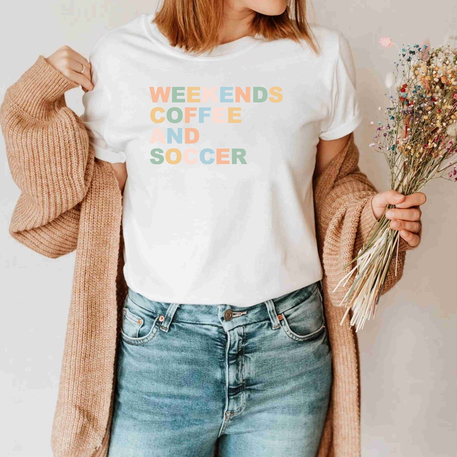 Funny Weekends Coffee And Soccer Sport Shirt With Sayings Unisex Shirt - Image 3