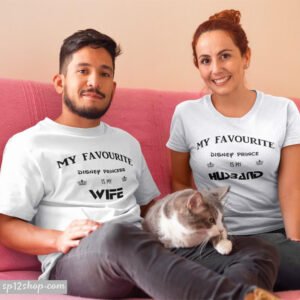Matching Couple T Shirts Wife Husband Prince Princess His And Hers Tee