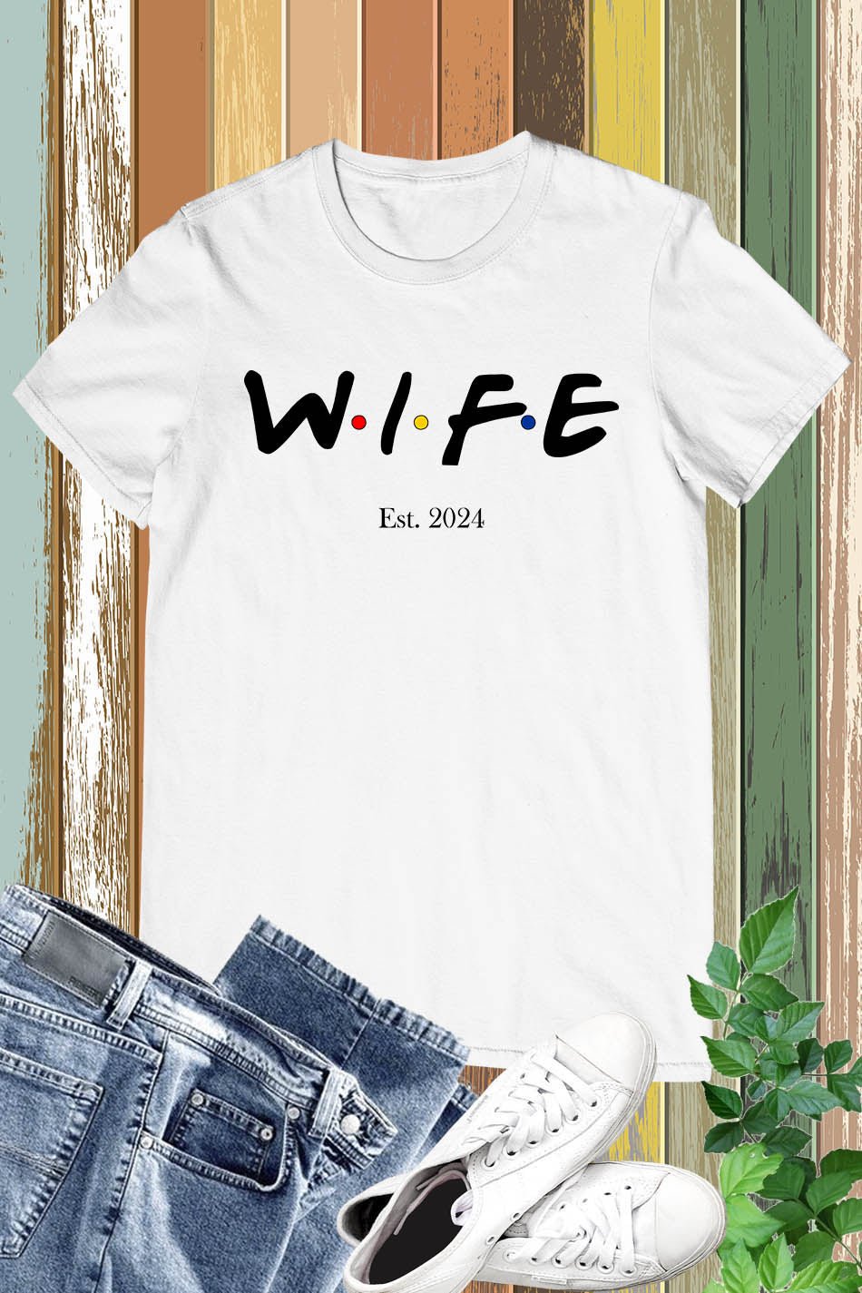 Est 2024 Wife T Shirt - Image 2