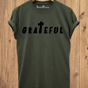 Grateful Jesus Cross Christian T Shirt Tee
