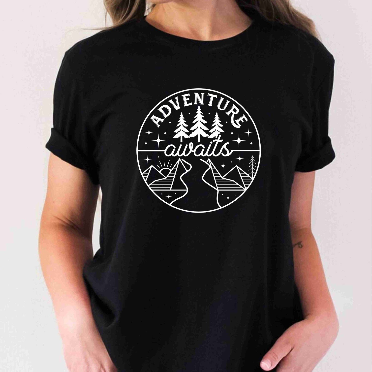 Nature Lover Camping Adventure Awaits Vacation T-Shirts For Adults And Kids - Image 3