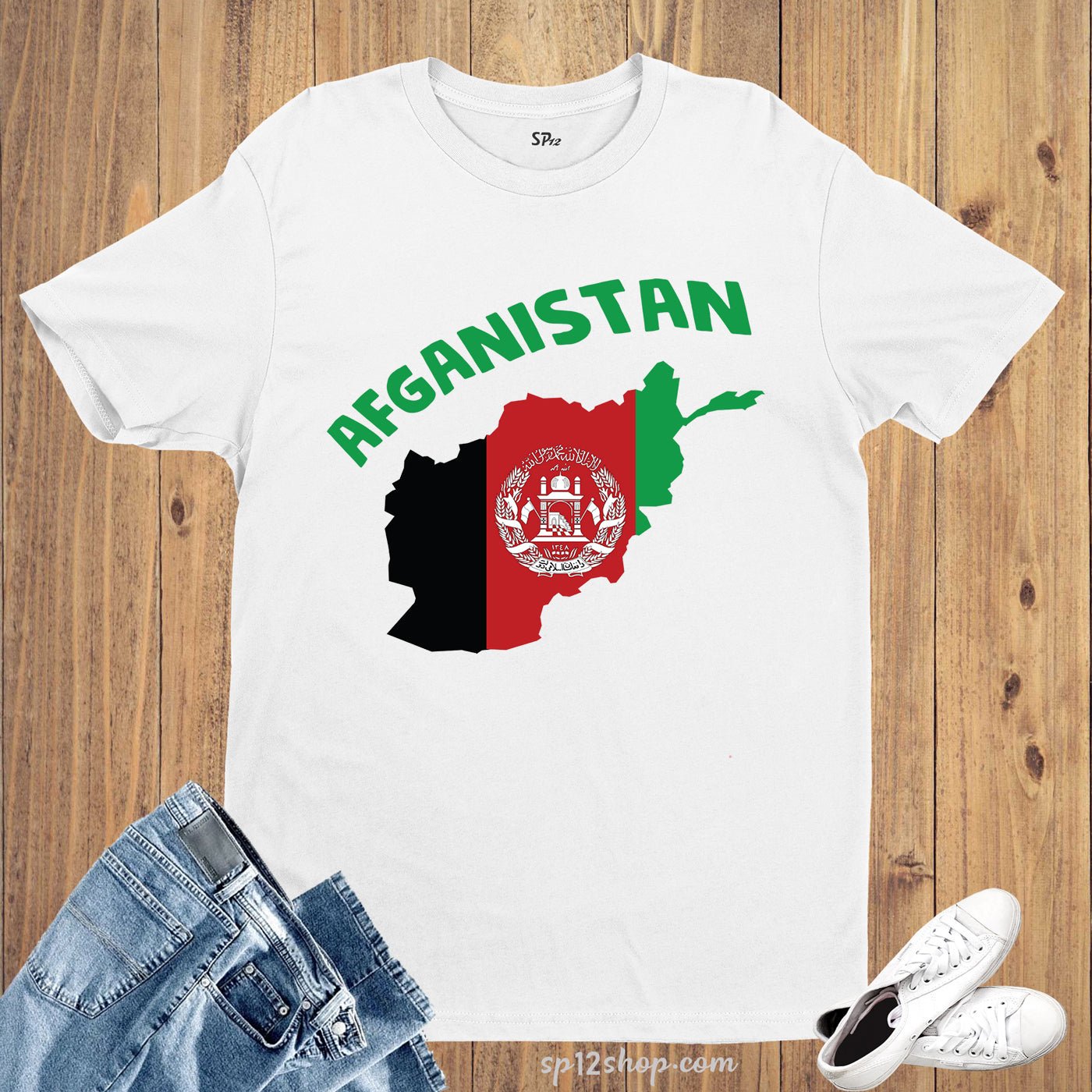 Afghanistan Flag T Shirt