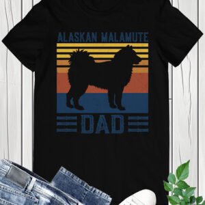 Alaskan Malamute Dad Dog T-Shirt