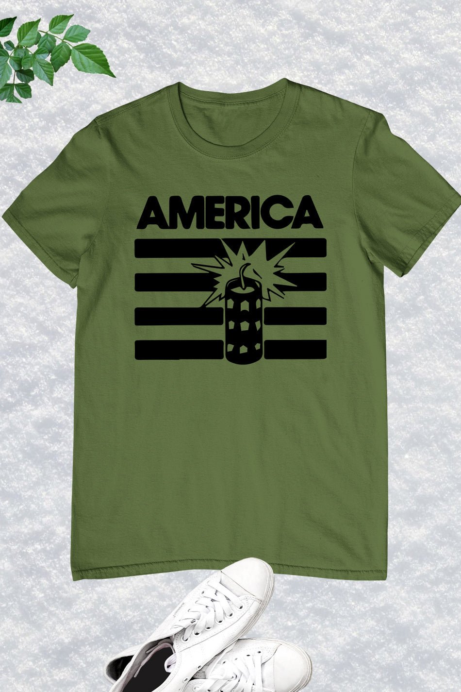 America Firework 4th Of July Flag Shirt
