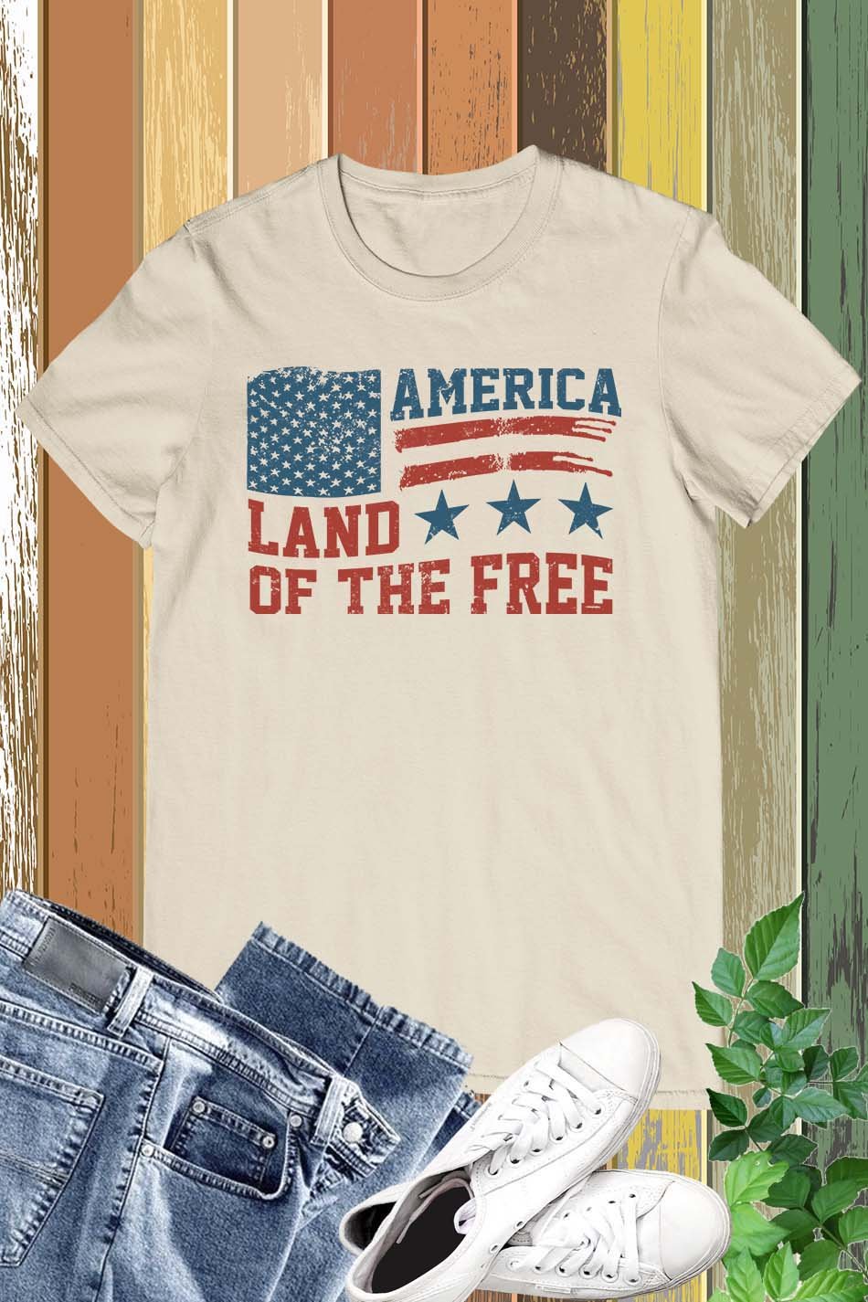 Land Of The Free America T Shirts