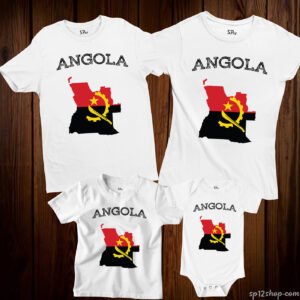 Angola Flag T Shirt Olympics FIFA World Cup Country Flag Tee Shirt