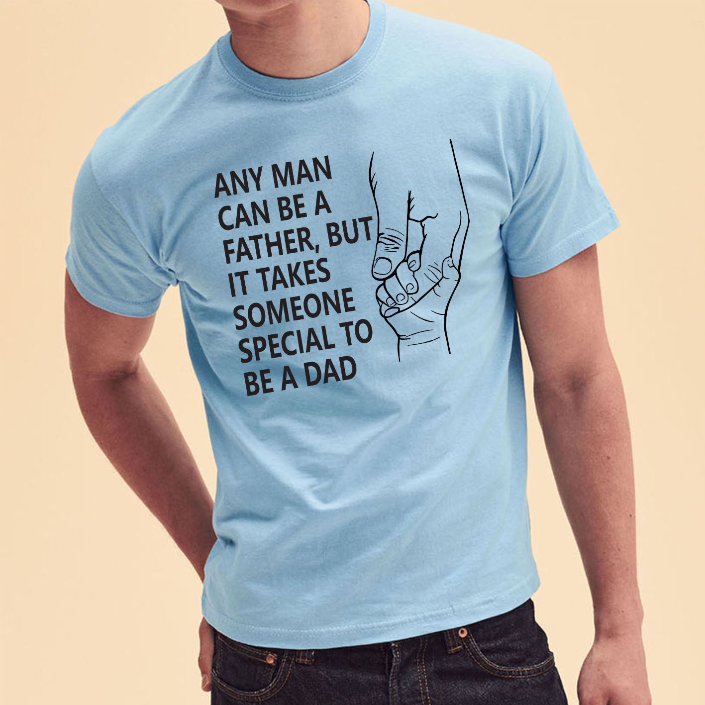 any-man-can-be-a-father-dad-custom-short-sleeve-fathers-day-shirt