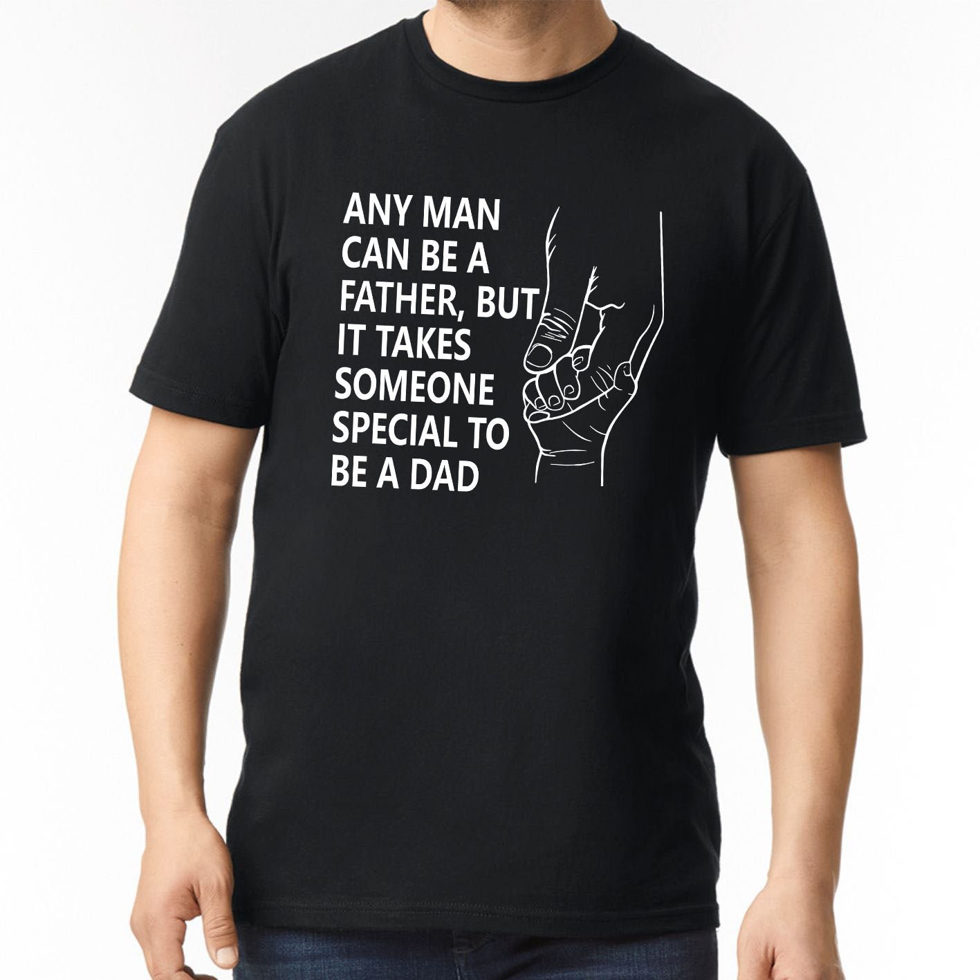 any-man-can-be-a-father-dad-custom-short-sleeve-fathers-day-shirt