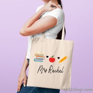 Books Lover Teacher Appreciation Custom Thank You Gift Tote Bag