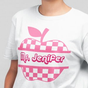 Custom Teacher Shirt With Apple