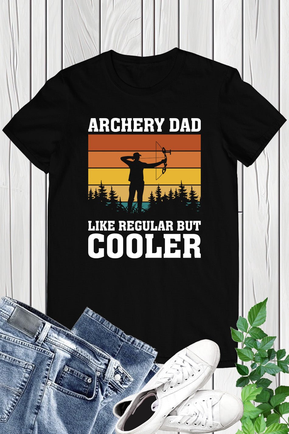 Archery Hunting Shirt Dad Like Regular But Cooler Tee - Image 11