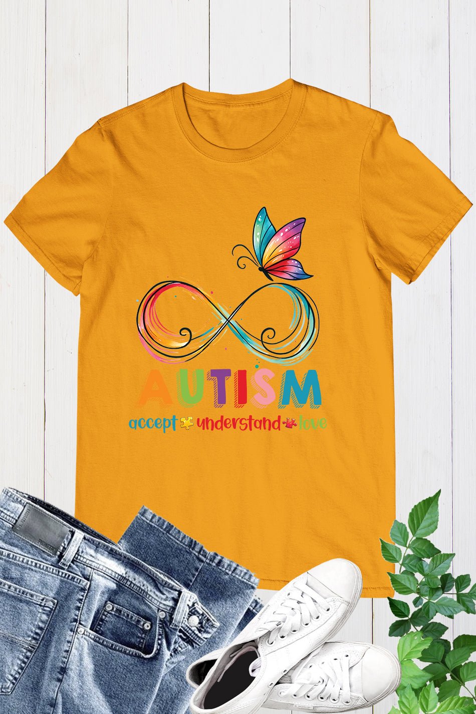 Autism Accept Understand Love Retro Shirt
