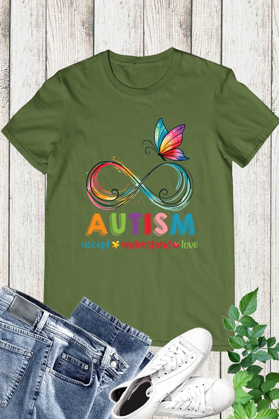 Autism Accept Understand Love Retro Shirt