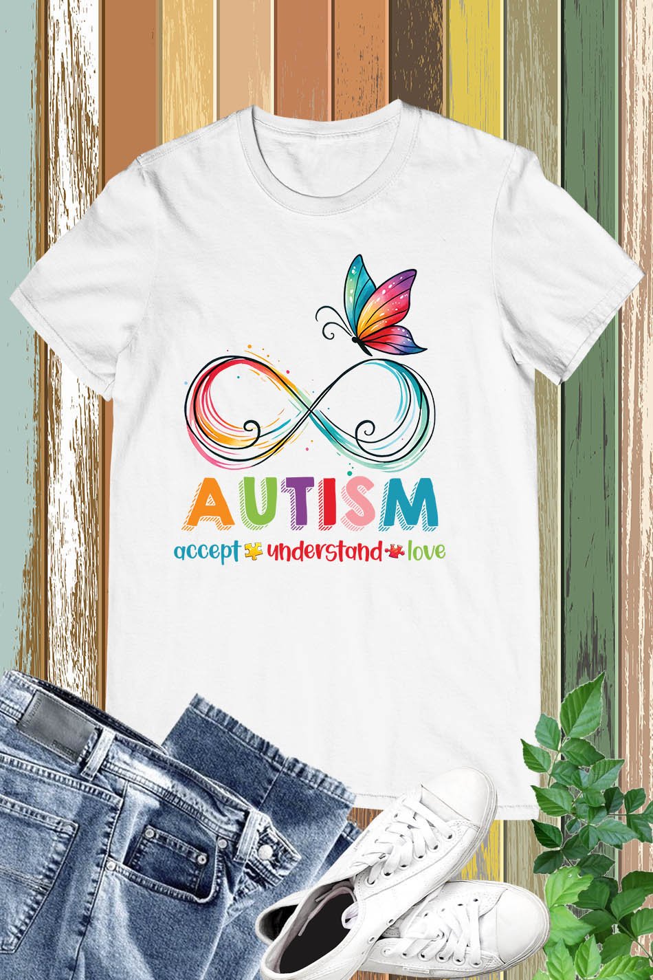 Autism Accept Understand Love Retro Shirt