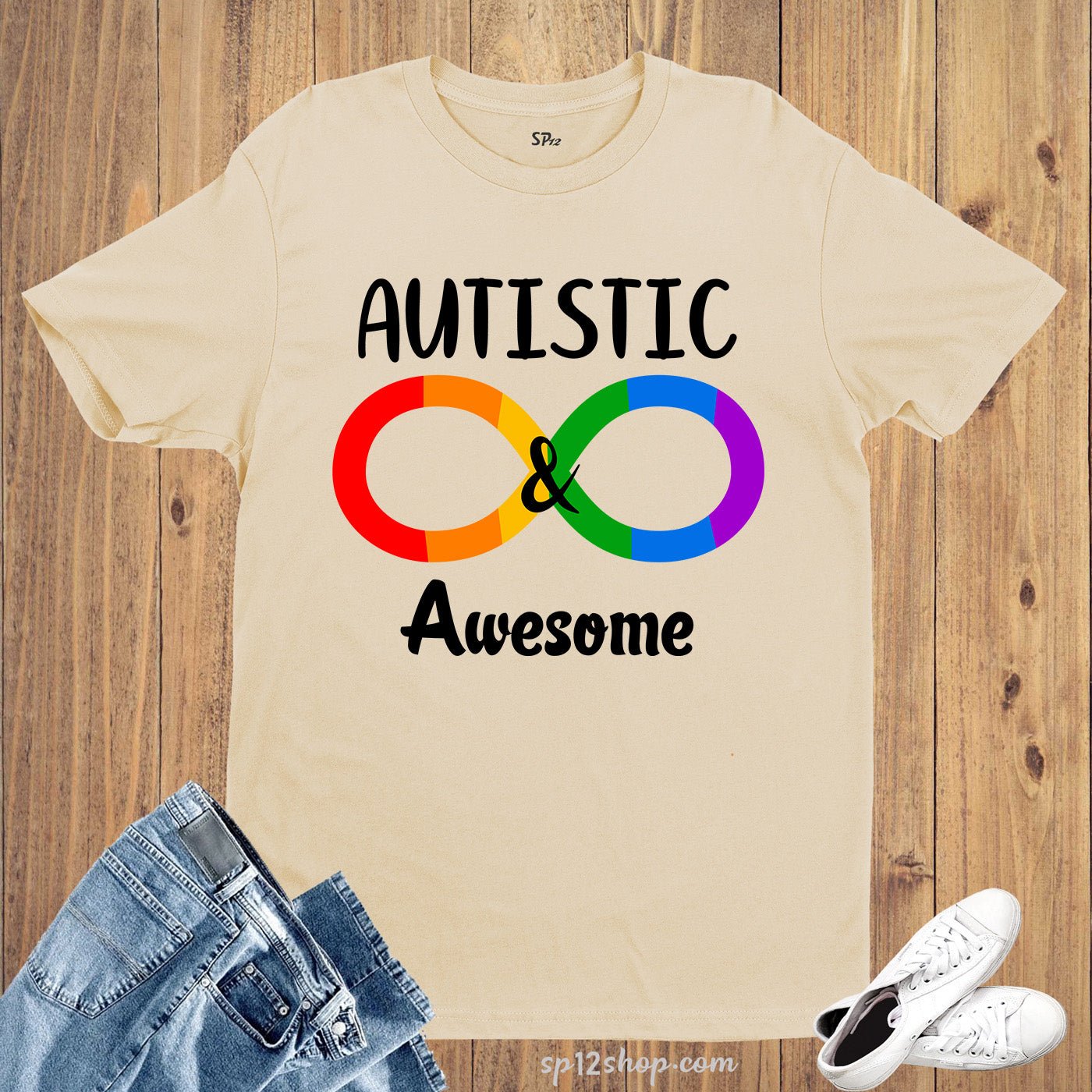Autistic and Awesome T Shirt - Image 4