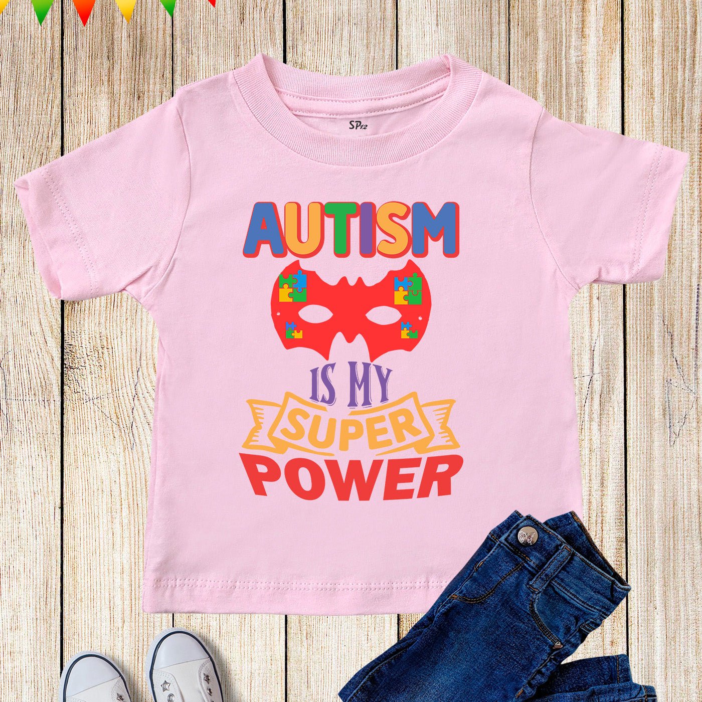 Autism is My Superpower Kids T Shirt - Image 3