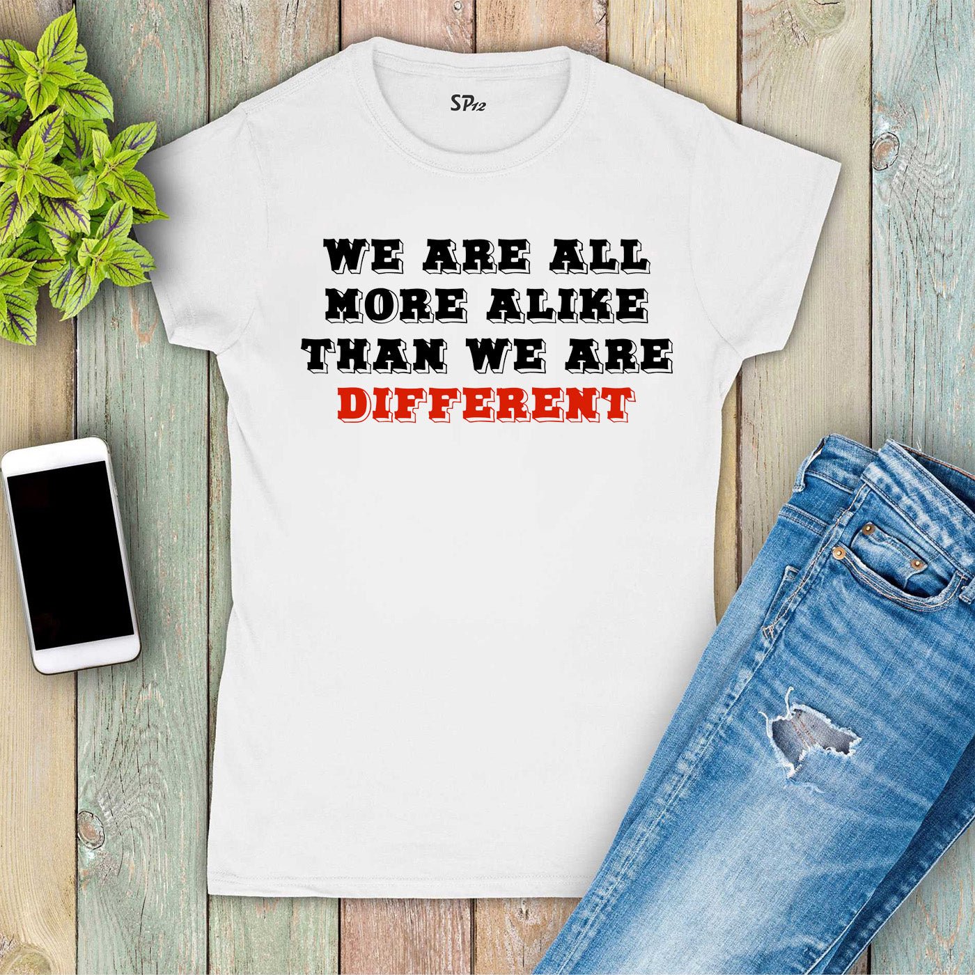 Awareness Autism T Shirt Women We Are Different t-shirt Tee