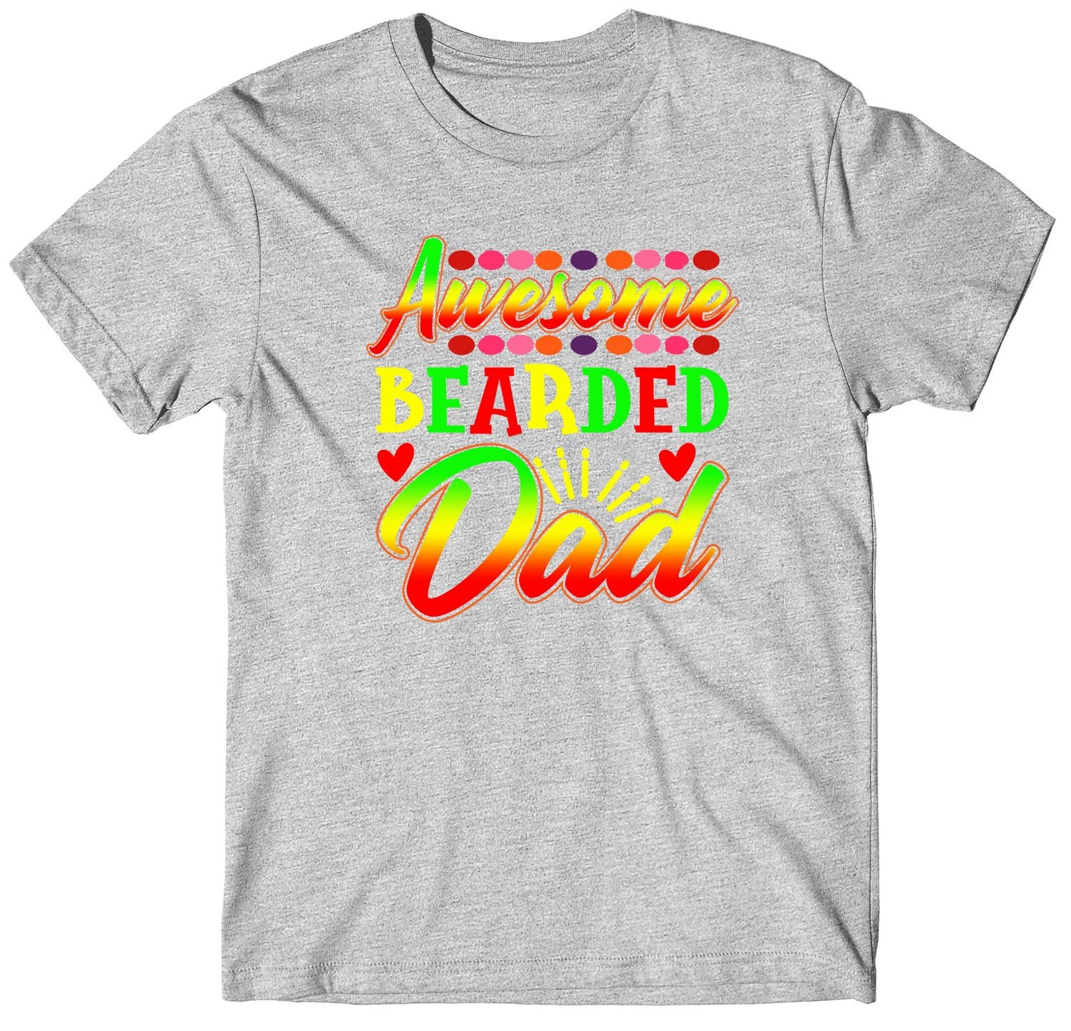 Bearded Dad Fathers Day Gift Custom Short Sleeve Daddy T-Shirt Gifts - Image 6