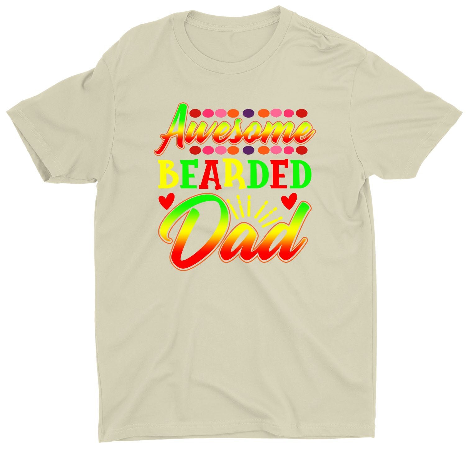 Bearded Dad Fathers Day Gift Custom Short Sleeve Daddy T-Shirt Gifts - Image 13