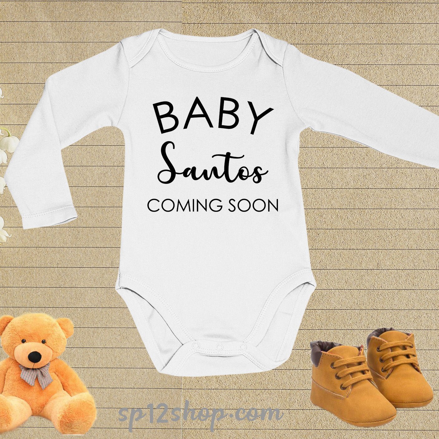 Baby Coming Soon Custom Baby Bodysuit