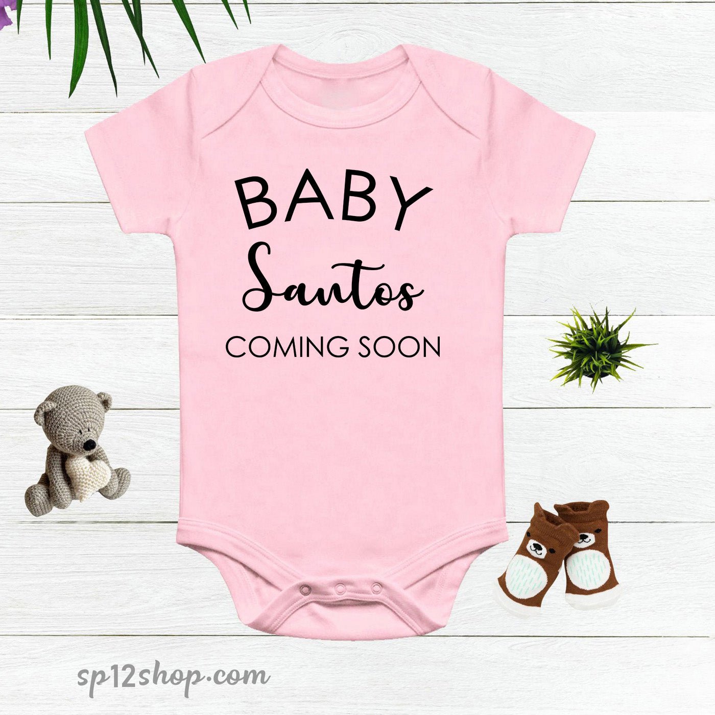 Baby Coming Soon Custom Baby Bodysuit