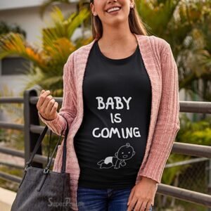 Baby Is Coming Announcement Maternity T Shirt