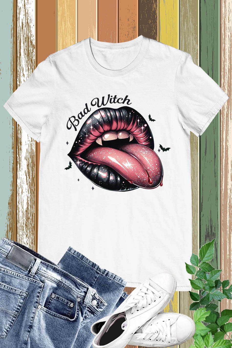 Bad Witch Pink Halloween Shirt - Image 10