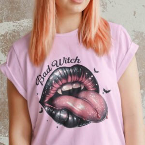 Bad Witch Pink Halloween Shirt
