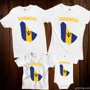 Barbados Flag T Shirt Olympics FIFA World Cup Country Flag Tee Shirt