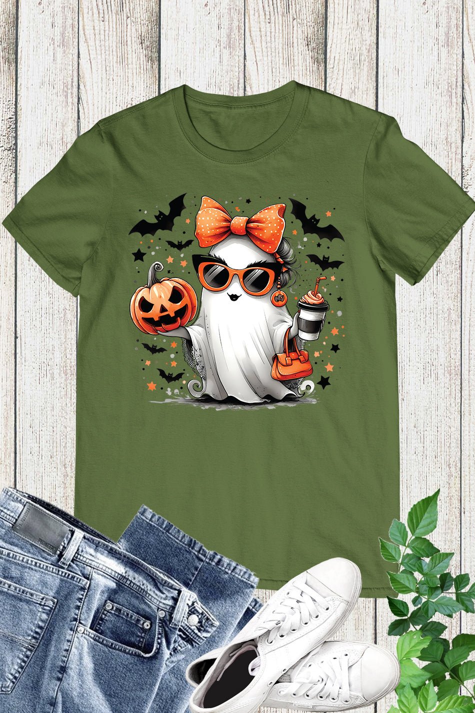 Cute Funny Ghost T Shirt - Image 7