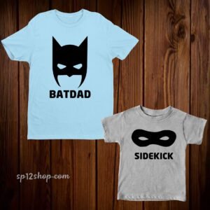 Batdad Sidekick Daddy Son Matching T Shirt