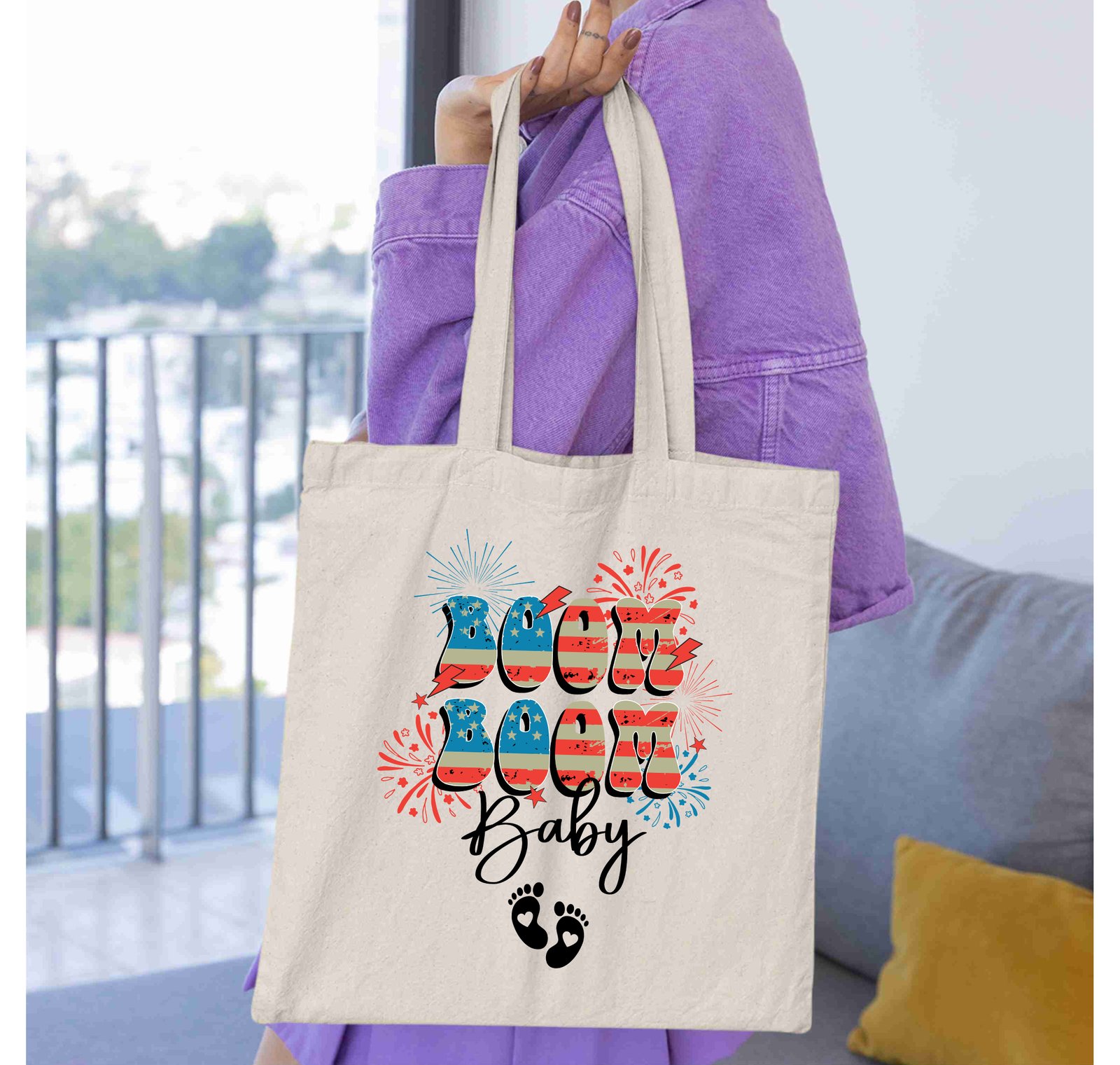 Boom Boom Baby 4th Of July Pregnancy Announcement Maternity T-Shirt - Image 6