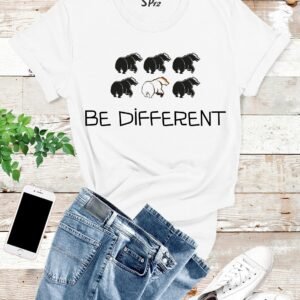 Be Different Cool Character Graphic Brave Slogan T shirt