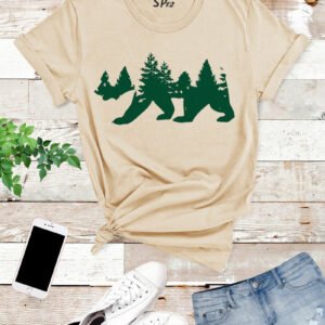 Bear Tree Funny T Shirt