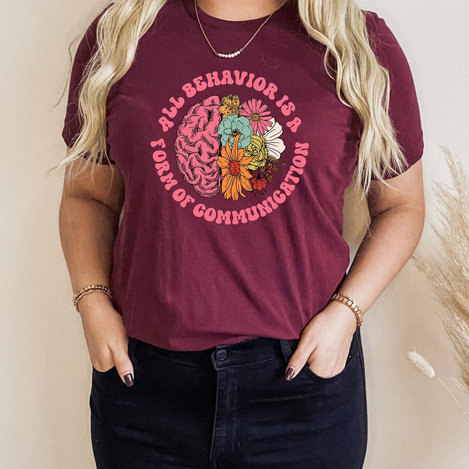 All Behavior Is A Form Of Communication Teachers Day Autism T-Shirts - Image 16