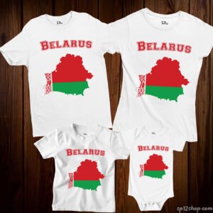 Belarus Flag T Shirt Olympics FIFA World Cup Country Flag Tee Shirt